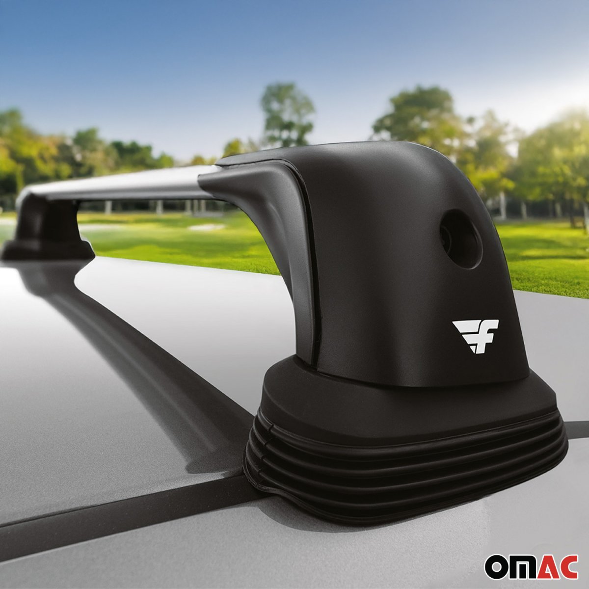 Mercedes CLA Roof Rack Cross Bars - Omac - Gray - '13-'19